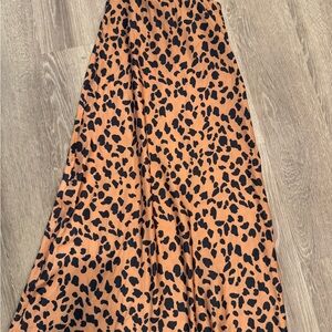 Urban Outfitters Black and Tan A-Line Skirt